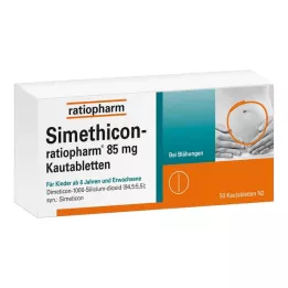 SIMETHICON-ratiopharm 85 mg chewable tablets, 50 pcs