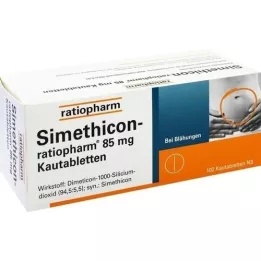 Simethicon-ratiopharm 85 mg Tabletki do żucia, 100 szt