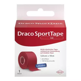 DRACO TAPEVERBAND 3.8 cmx10 m red, 1 piece