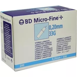 BD MICRO-FINE+ Lanzetten 33 g 0.20 mm, 200 pcs