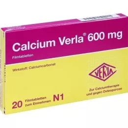 CALCIUM VERLA 600 mg Filmtabletten, 20 St