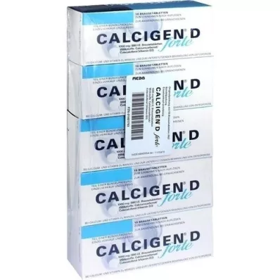 CALCIGEN D forte 1000 mg/880 I.E. Brausetabletten, 50 St