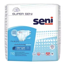 SUPER SENI Incontinence pants for adults size 3 L, 10 pieces
