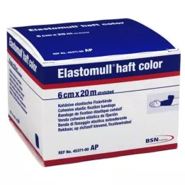 ELASTOMULL haft color 6 cmx20 m fixing tape blue, 1 piece