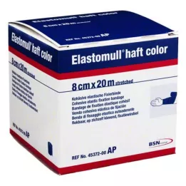 ELASTOMULL haft color 8 cmx20 m fixing tape blue, 1 piece
