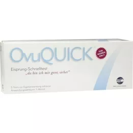 Prueba de ovulación de Ovuquick 1 mes, 5 pz