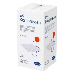 ES-KOMPRESSEN non-sterile 10x10 cm 16-way, 100 pcs
