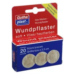 GOTHAPLAST Wundpfl.soft fleece 2.5 cm, 20 pcs