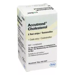 ACCUTREND Cholesterol test strips, 5 pcs