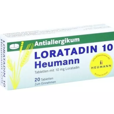 LORATADIN 10 Heumann tablets, 20 pcs