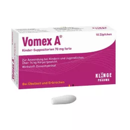 VOMEX A Childrens suppositories 70 mg forte, 10 pcs