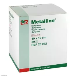 METALLINE Compresses 10x12 cm sterile, 50 pieces