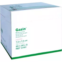GAZIN Gauze comp. 7.5x7.5 cm sterile 12-fold, 40x2 pieces