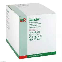 GAZIN Gauze comp. 10x10 cm sterile 12-fold, 40x2 pieces