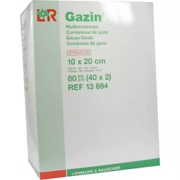 GAZIN Gauze comp. 10x20 cm sterile 12-fold, 40x2 pieces