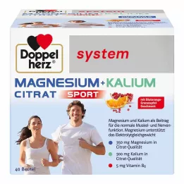 DOPPELHERZ Magnesium + potassium citrate system granules, 40 pieces