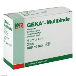 MULLBINDEN GEKA 4 cmx4 m, 20 pcs