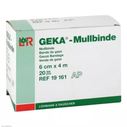MULLBINDEN GEKA 6 cmx4 m, 20 pcs