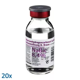 NATRIUMHYDROGENCARBONAT B.Braun 8.4% glass, 20X100 ml