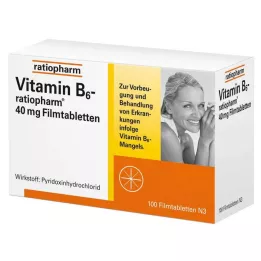VITAMIN B6-RATIOPHARM 40 mg film-coated tablets, 100 pcs
