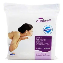 Duniwell disposable washcloths, 50 pieces