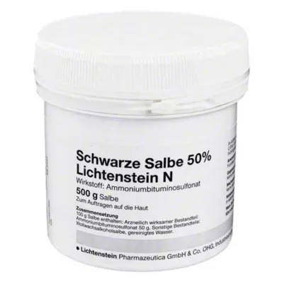 SCHWARZE SALBE 50% Lichtenstein N, 500g