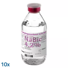 NATRIUMHYDROGENCARBONAT 4.2% infusion solution, 10x250 ml
