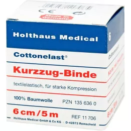 KURZZUGBINDE Cottonelast 6 cmx5 m, 10 pieces