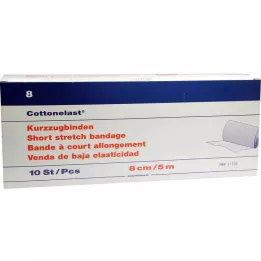 KURZZUGBINDE Cottonelast 8 cmx5 m, 10 pcs