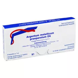 ARGENTUM METALLICUM praeparatum D 6 ampoules, 8 pcs