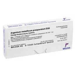 ARGENTUM METALLICUM Praeparatum D 20 ampoules, 8 pcs