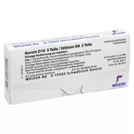 AURUM D 10/Stibium D 8 ampoules, 8X1 ml