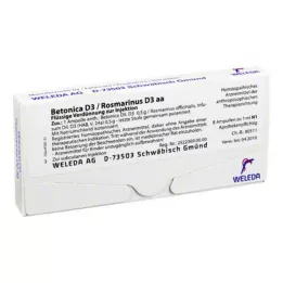 BETONICA D 3/rosemary D 3 ampoules, 8x1 ml