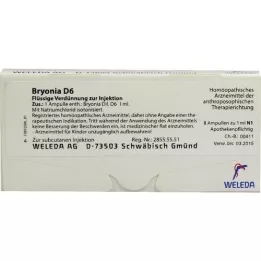 BRYONIA D 6 ampoules, 8x1 ml