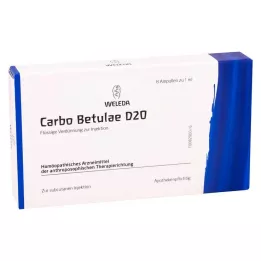 CARBO BETULAE D 20 ampoules, 8X1 ml