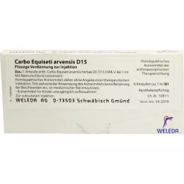 CARBO EQUISETI Arvensis D 15 ampoules, 8x1 ml