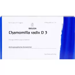CHAMOMILLA RADIX D 3 ampoules, 8 ml