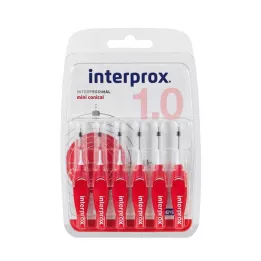 INTERPROX miniconical red interdental sheet, 6 pcs