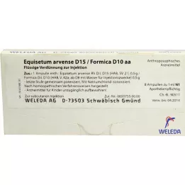 EQUISETUM ARVENSE D 15/Formica D 10 aa ampoules, 8X1 ml
