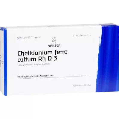 CHELIDONIUM FERRO cultum Rh D 3 Ampullen, 8X1 ml
