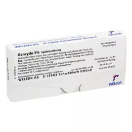 GENCYDO 3% solution for injection, 8 pcs