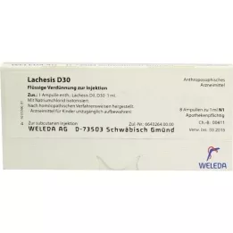 Lachesis D 30 ampoules, 8x1 ml