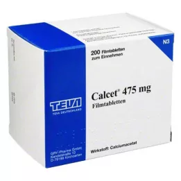 CALCET 475 mg film-coated tablets, 200 pcs