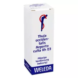 THUJA OCCIDENTALIS ARGENTO Culta RH D 3 Dilution, 20 ml