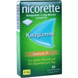 NICORETTE 4 mg Freshfruit Kaugummi, 30 pcs