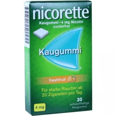 NICORETTE 4 mg Freshfruit Kaugummi, 30 szt