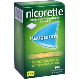 NICORETTE 4 mg Freshfruit Kaugummi, 105 pcs