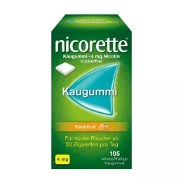 NICORETTE 4 mg Freshfruit Kaugummi, 105 pcs