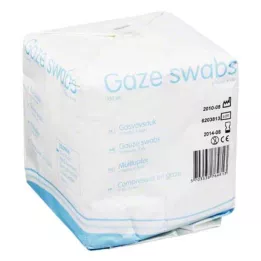 MULLKOMPRESSEN 10x10 cm non-sterile 8-ply, 100 pcs