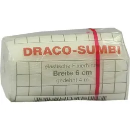 Dracosumbi fixing bandage 6 cm x 4 m white, 1 piece